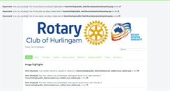 Desktop Screenshot of hurlinghamrotary.org